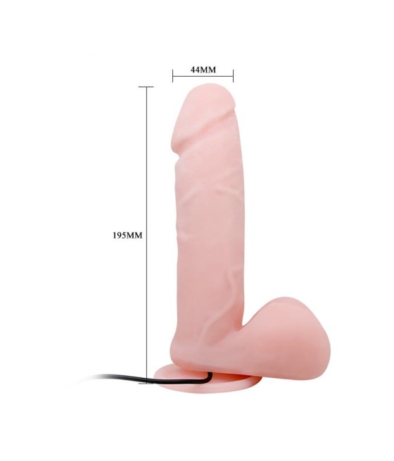 Dildo con Vibracion y Rotacion con Control Remoto