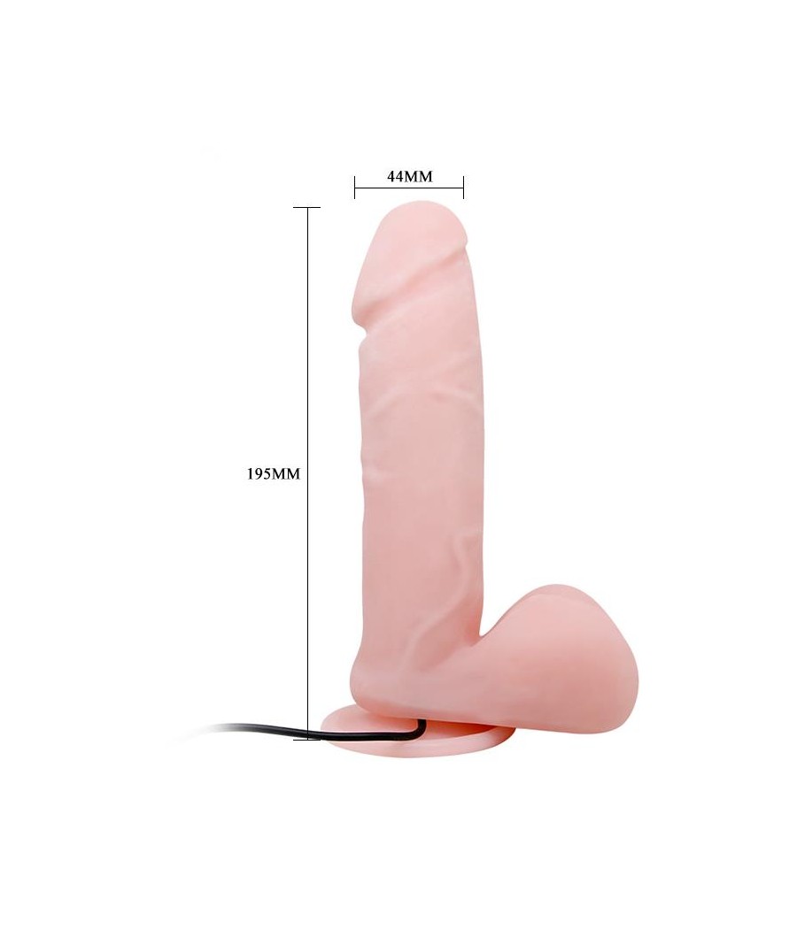 Dildo con Vibracion y Rotacion con Control Remoto