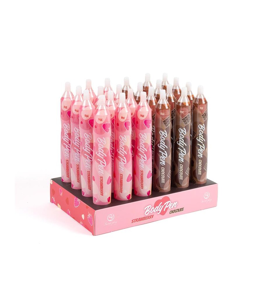 Body Pen Display con 24 units 12 Fresa 12 Chocolate