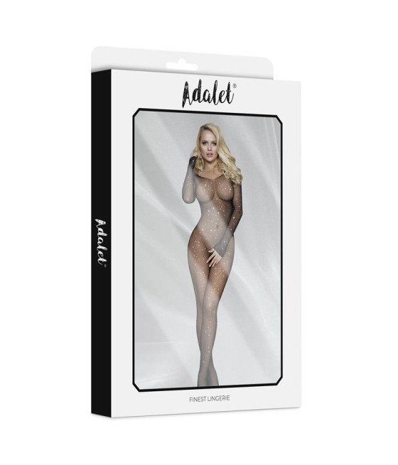 Maty Bodystocking Entepierna Abierta con Brillantes