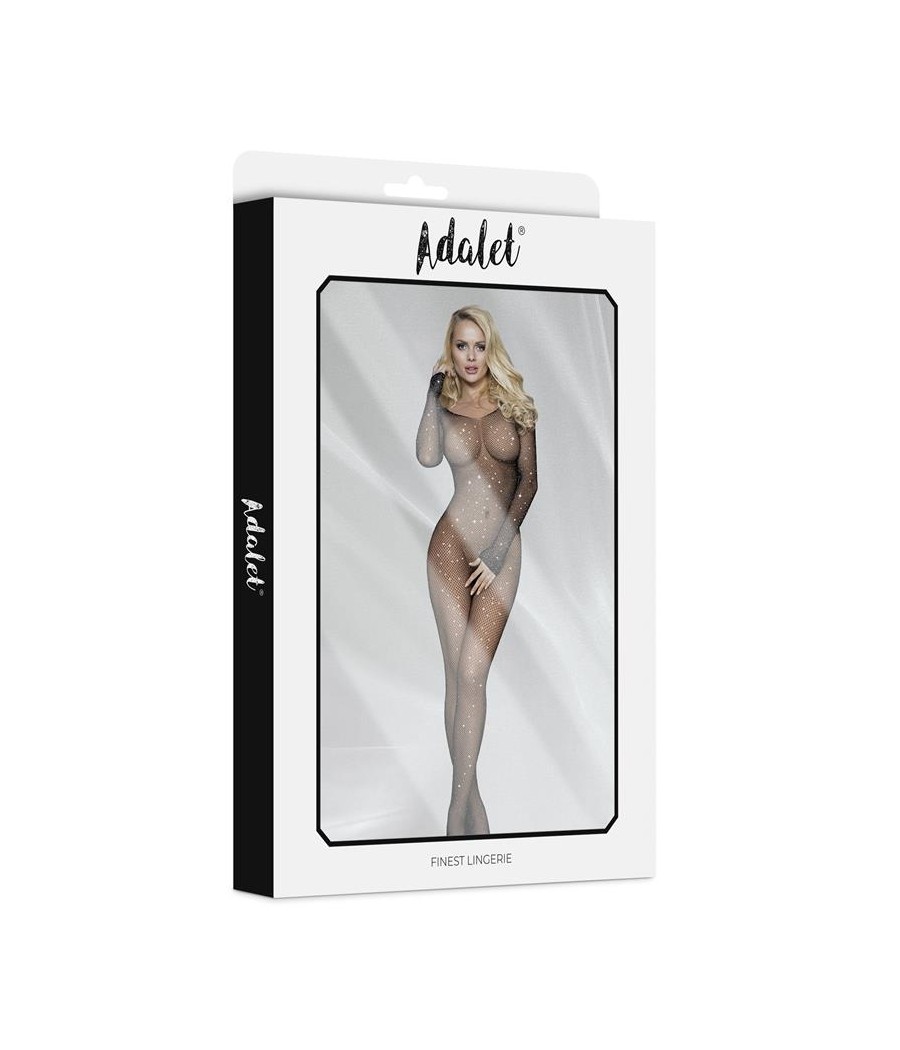 Maty Bodystocking Entepierna Abierta con Brillantes