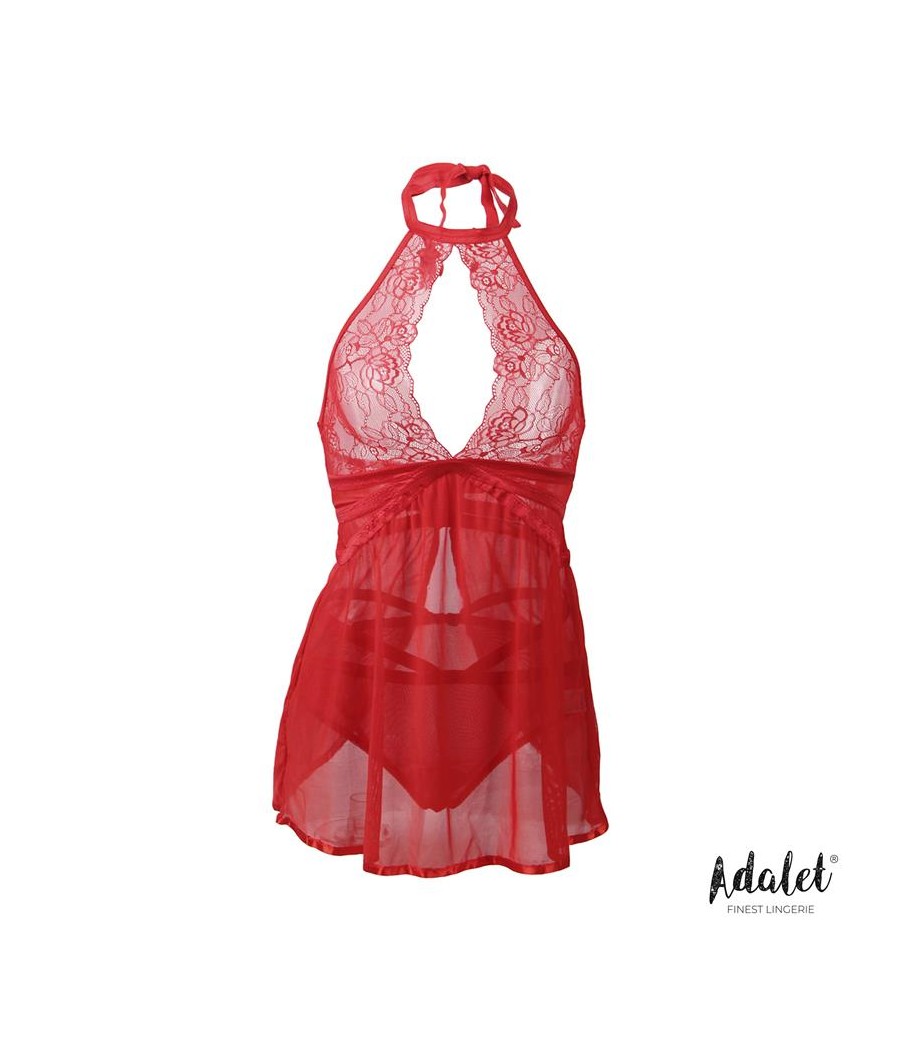 Nova Babydoll y Tanga Rojo