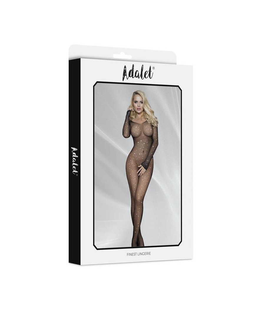 Maty Bodystocking Entepierna Abierta con Brillantes