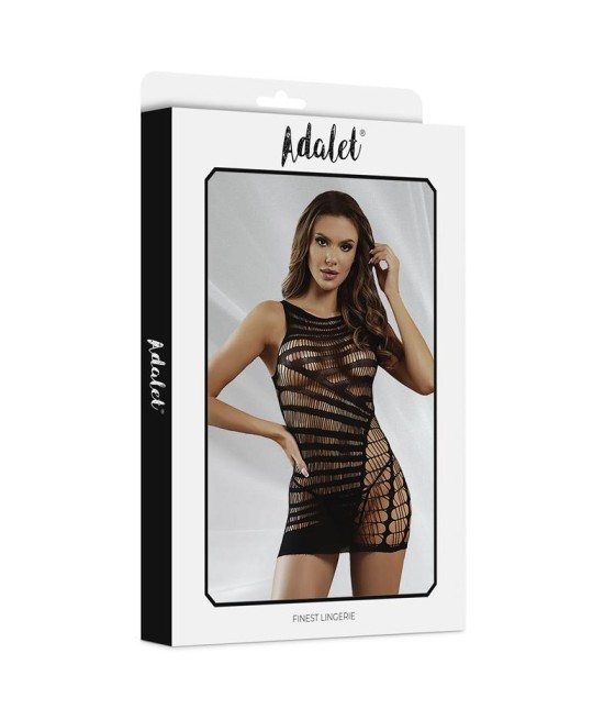 Ilona Bodystocking de Rejilla Patron Vertical