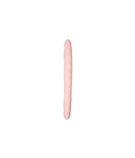 Dildo Doble Flexible Silicona Natural 40 cm