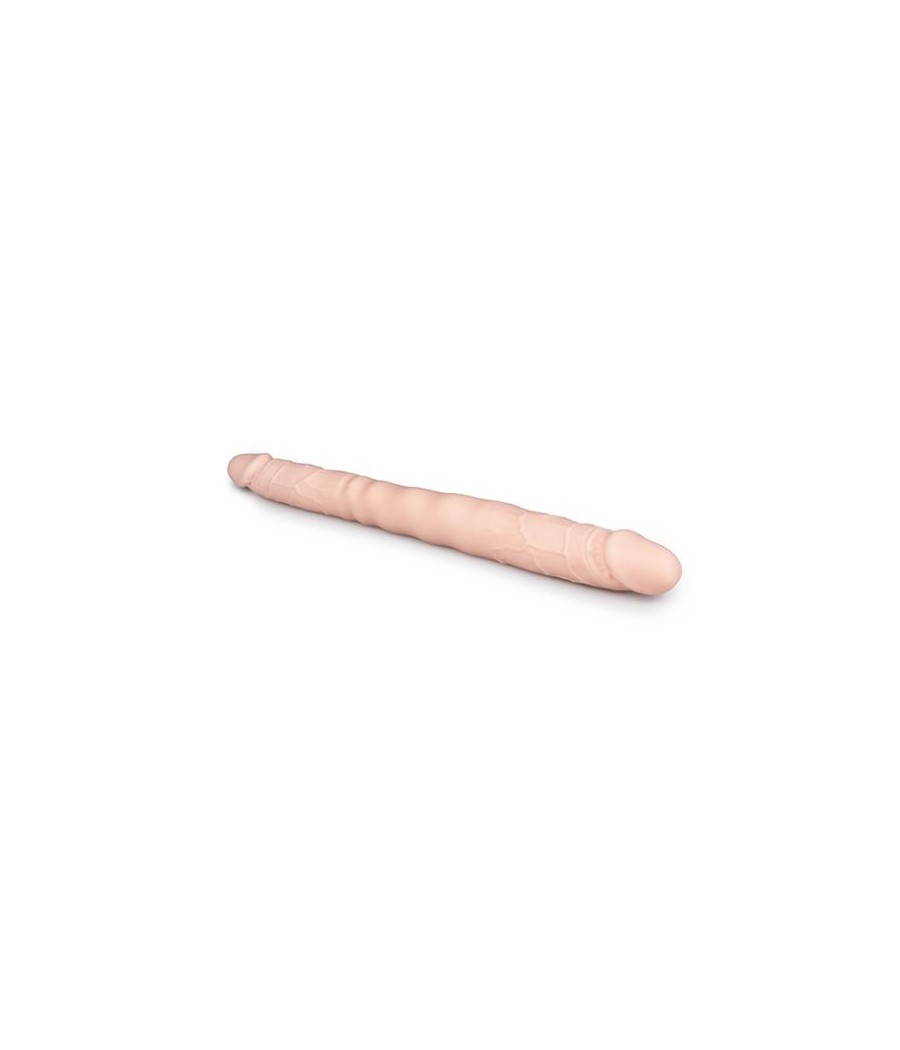 Dildo Doble Flexible Silicona Natural 40 cm