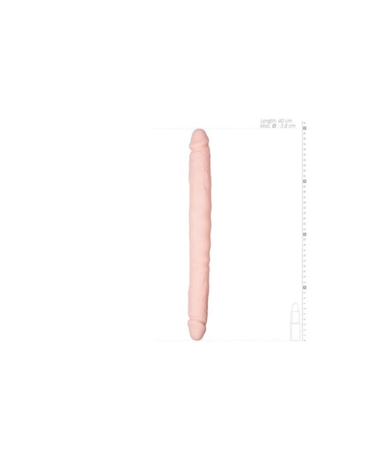 Dildo Doble Flexible Silicona Natural 40 cm