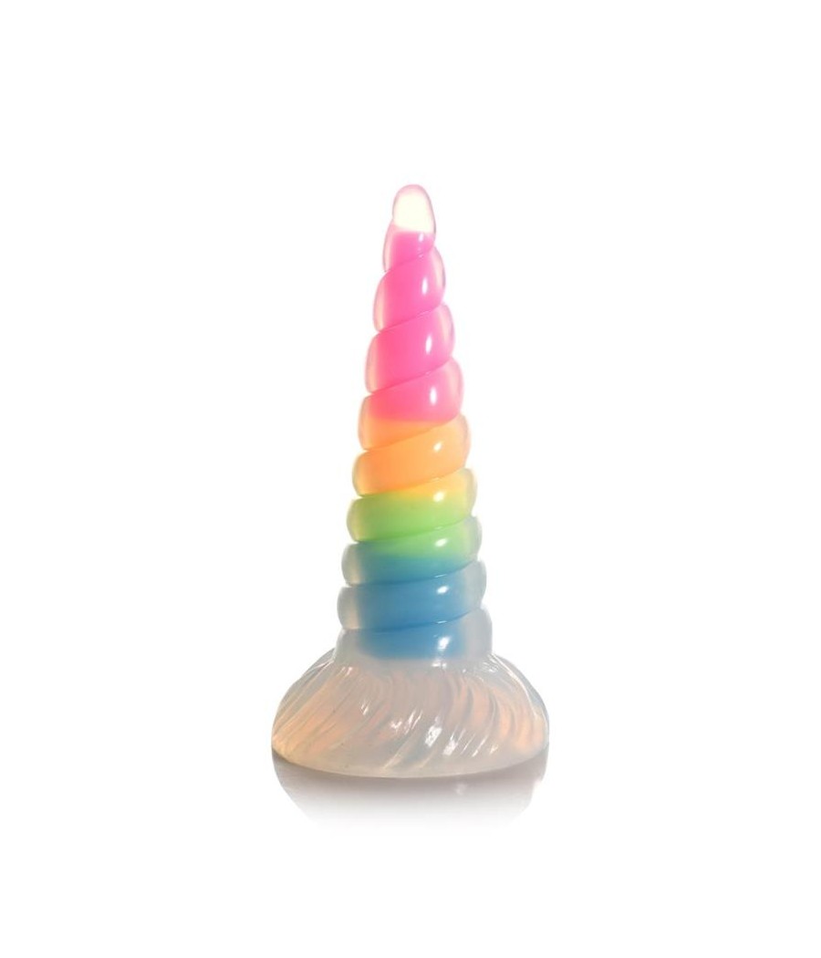 Dildo Luminiscente Rainbow Brilla en la Oscuridad