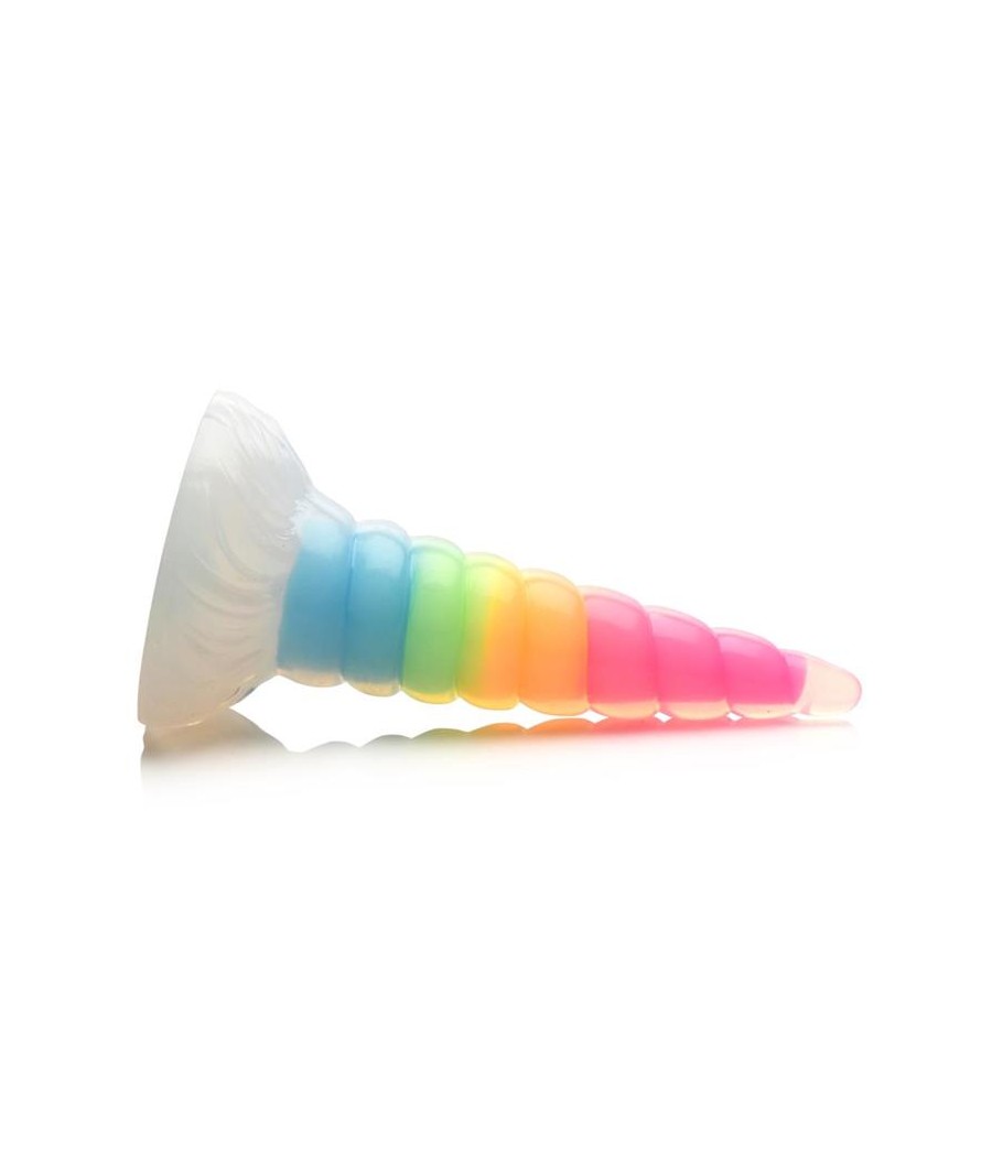 Dildo Luminiscente Rainbow Brilla en la Oscuridad