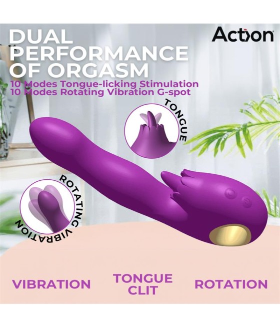 Toka Vibrador con Oscilacion 360º y Lengua Estimuladora