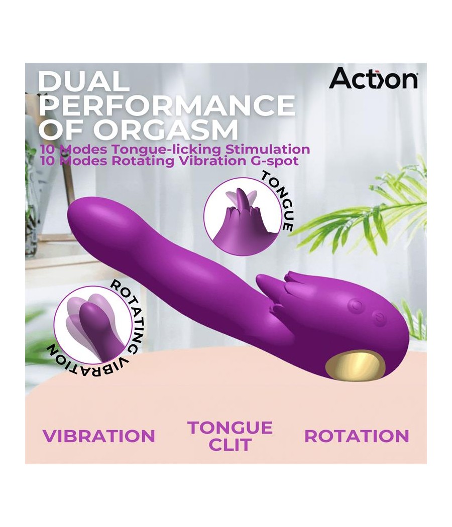 Toka Vibrador con Oscilacion 360º y Lengua Estimuladora