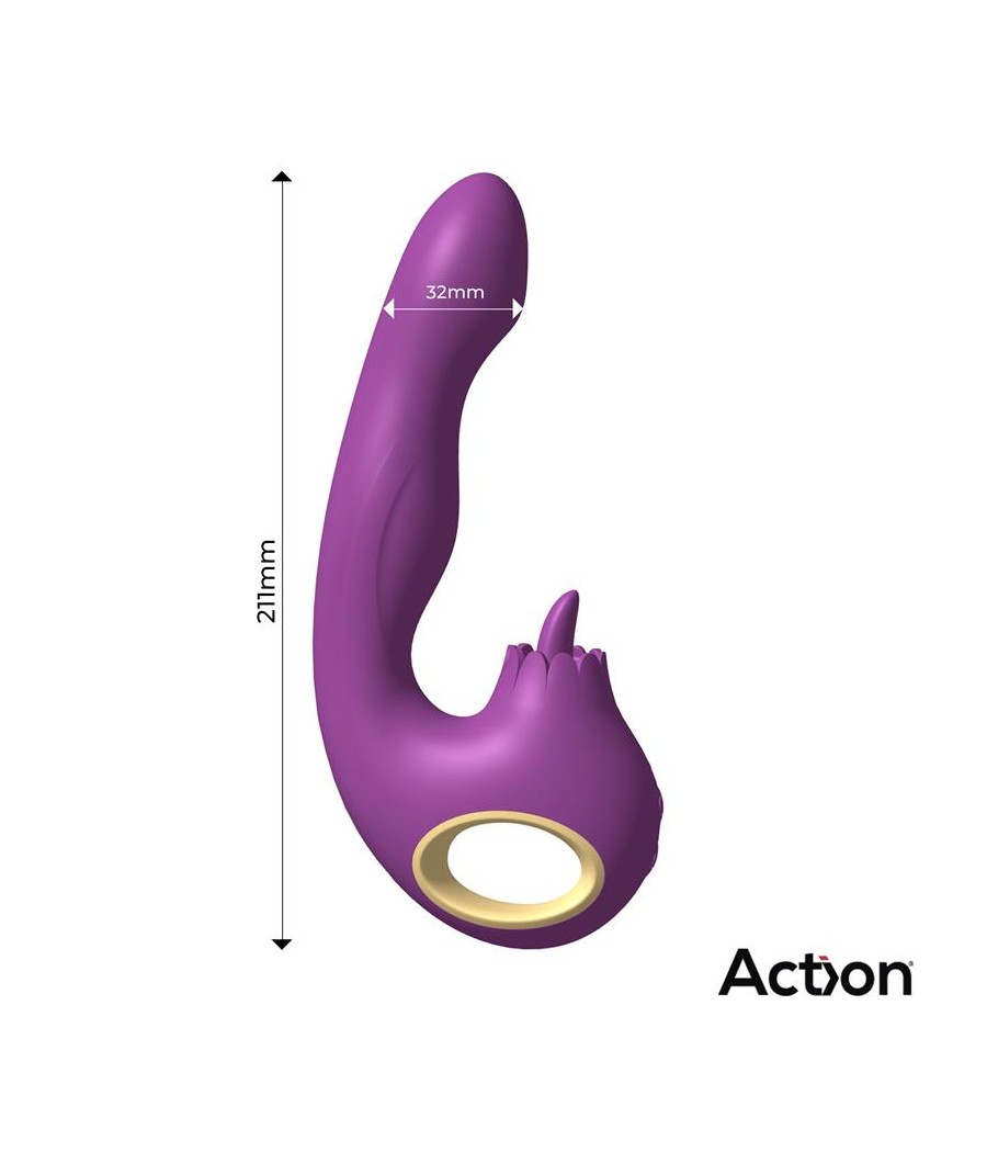 Toka Vibrador con Oscilacion 360º y Lengua Estimuladora