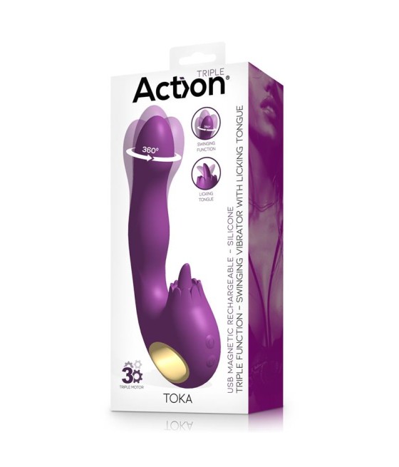 Toka Vibrador con Oscilacion 360º y Lengua Estimuladora