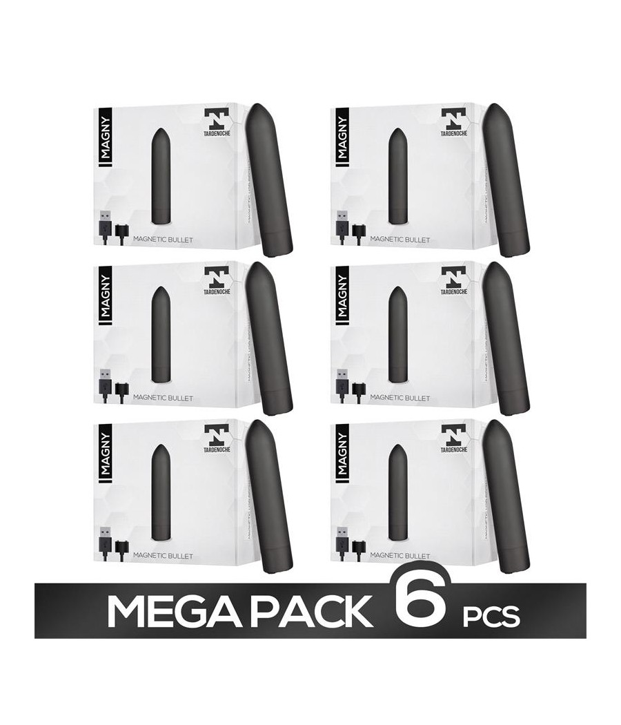 Pack 6 Magny Bala Vibradora Recargable USB Magnetico