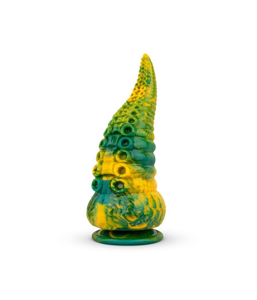 Dildo Tentacle Delight Verde y Amarillo 224 cm 88