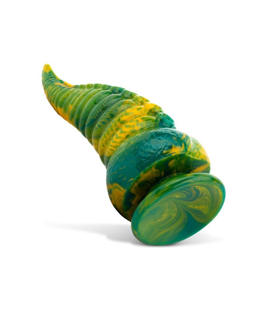 Dildo Tentacle Delight Verde y Amarillo 224 cm 88