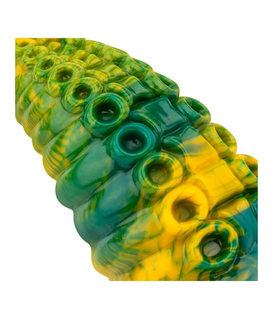 Dildo Tentacle Delight Verde y Amarillo 224 cm 88