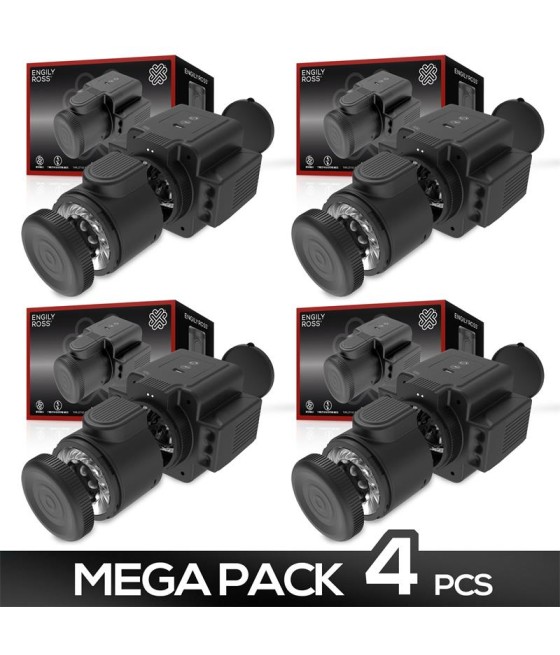 Pack de 4 Cumera Masturbador de Camara con Rotacion y Thrusting