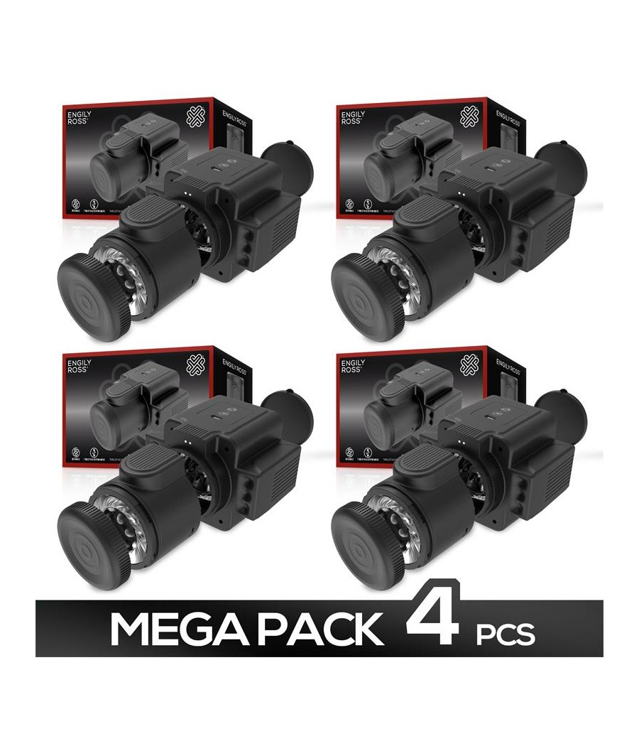 Pack de 4 Cumera Masturbador de Camara con Rotacion y Thrusting