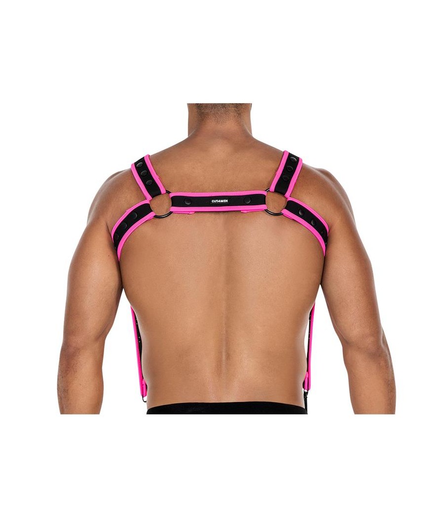 H4RNESS05 Arnes de Pecho Neon Rosa Talla unica