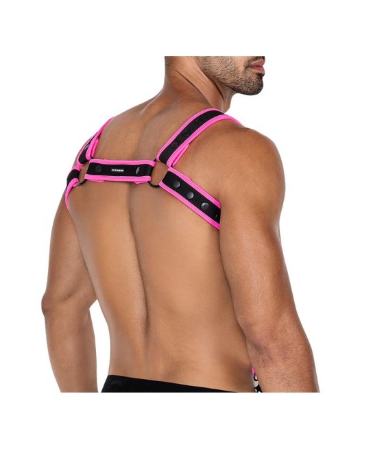 H4RNESS05 Arnes de Pecho Neon Rosa Talla unica