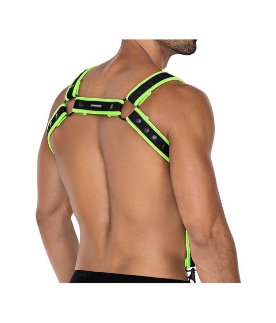 H4RNESS05 Arnes de Pecho Neon Verde Talla unica