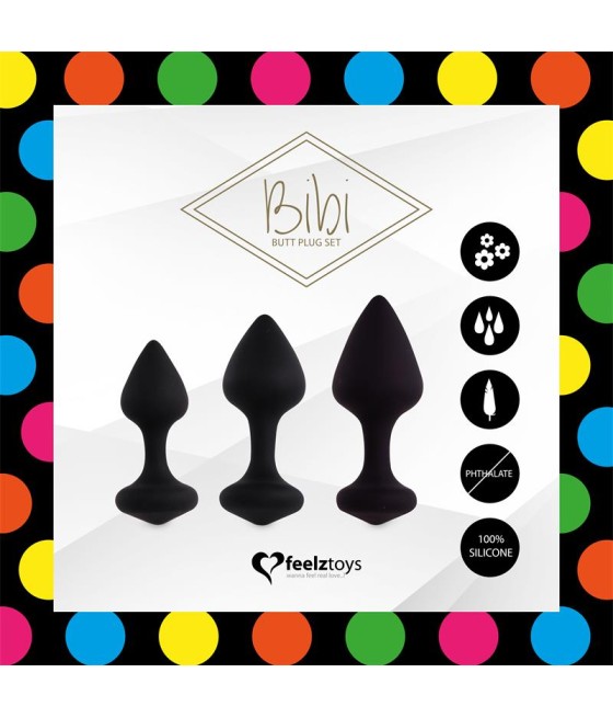 Bibi Set 3 Plugs Anales Negro