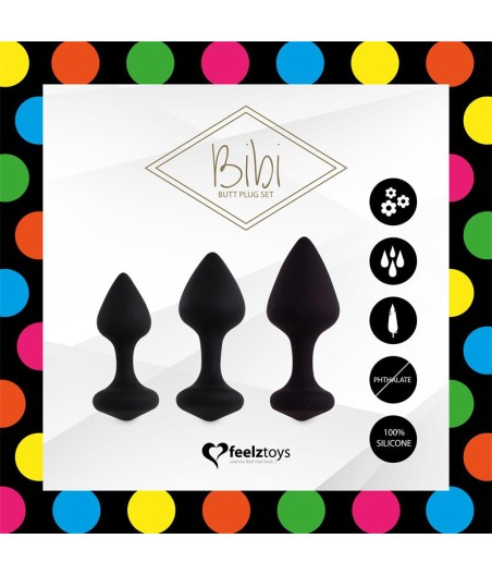 Bibi Set 3 Plugs Anales Negro