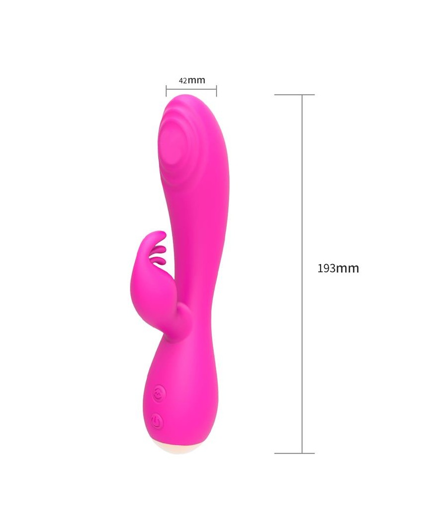 Conejito Vibrador Magic Stick con Pulsacion Fucsia