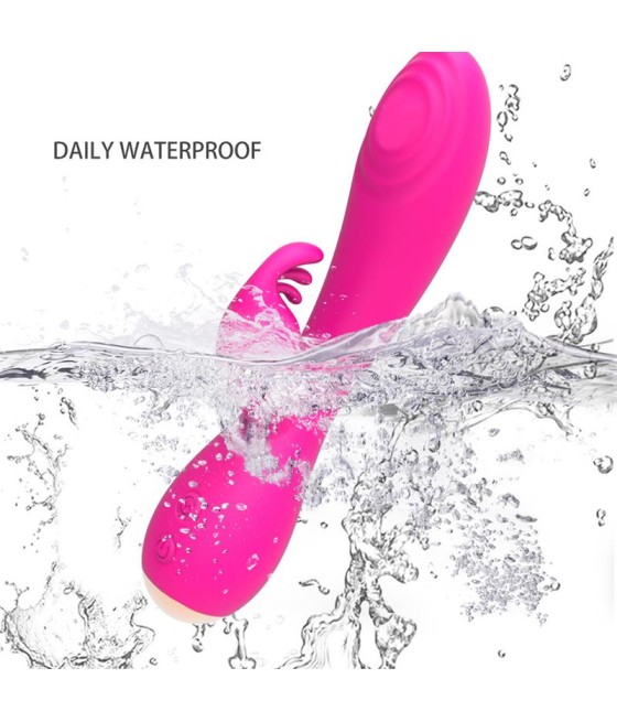 Conejito Vibrador Magic Stick con Pulsacion Fucsia