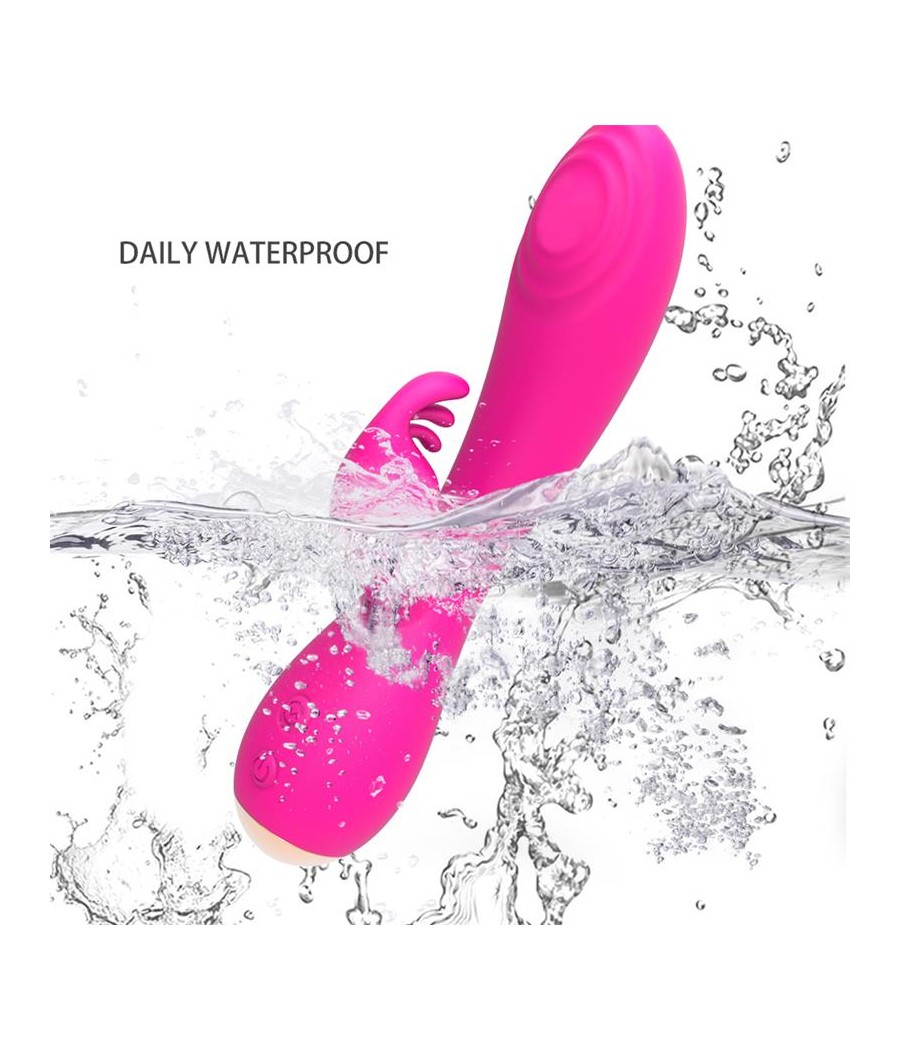 Conejito Vibrador Magic Stick con Pulsacion Fucsia