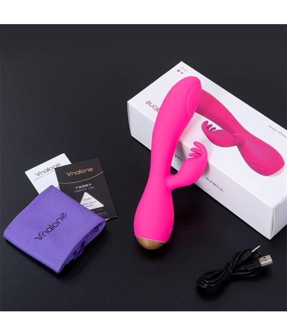 Conejito Vibrador Magic Stick con Pulsacion Fucsia