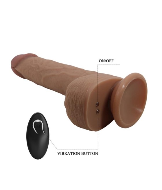 Tommy Dildo Realista con Vibracion y Thrusting con Contorl Remoto