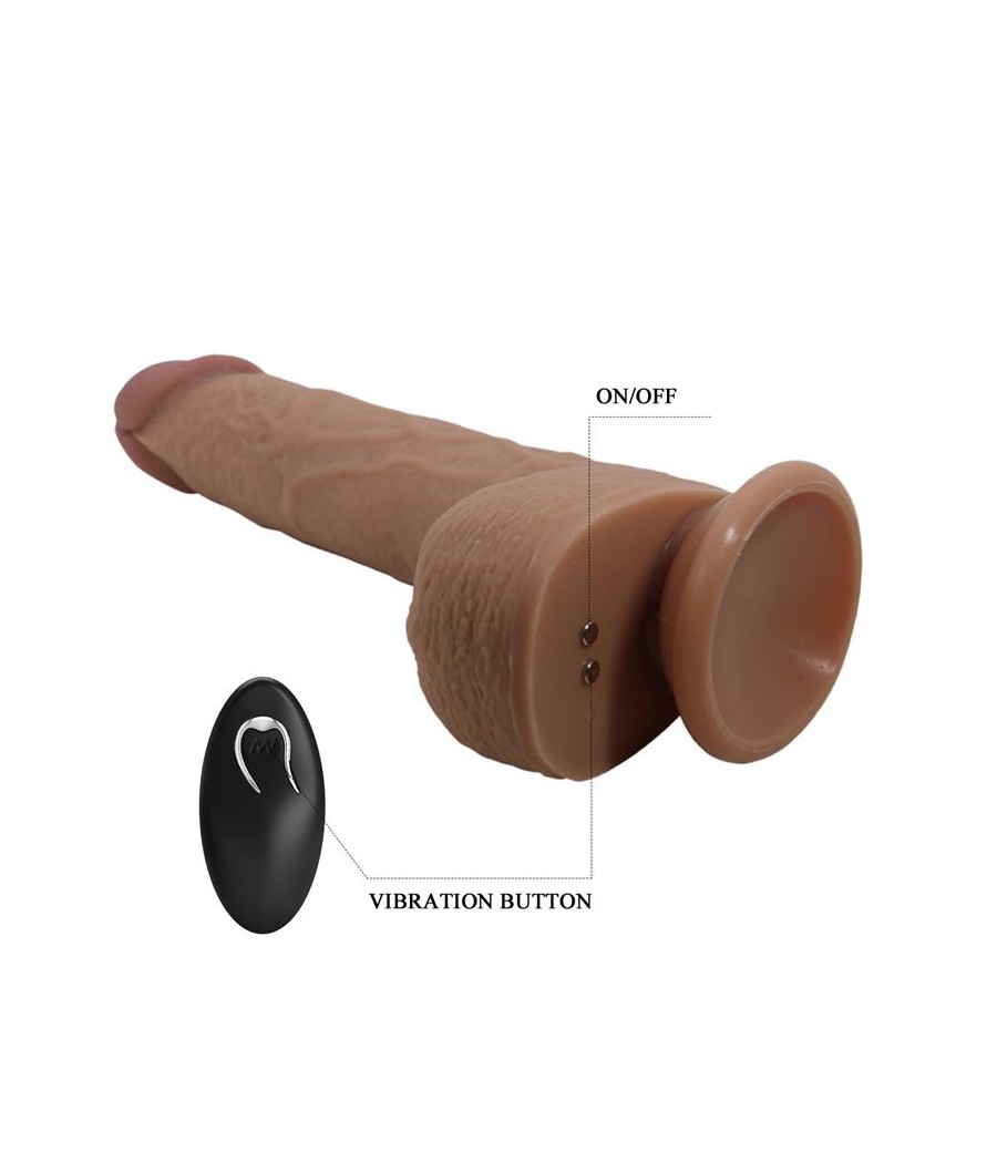 Tommy Dildo Realista con Vibracion y Thrusting con Contorl Remoto