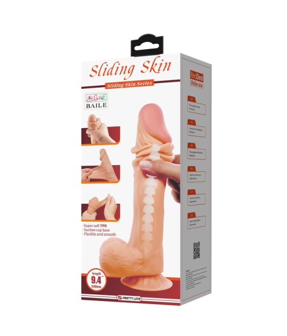 Dildo Realista Piel Deslizante 24 cm