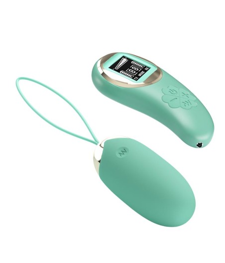 Mina Huevo Vibrador con Control Remoto Pantalla Digital Verde