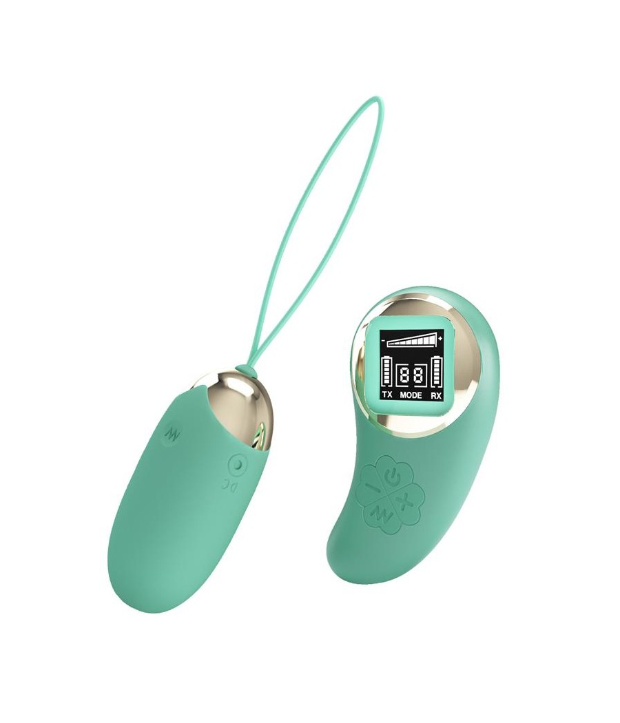 Mina Huevo Vibrador con Control Remoto Pantalla Digital Verde