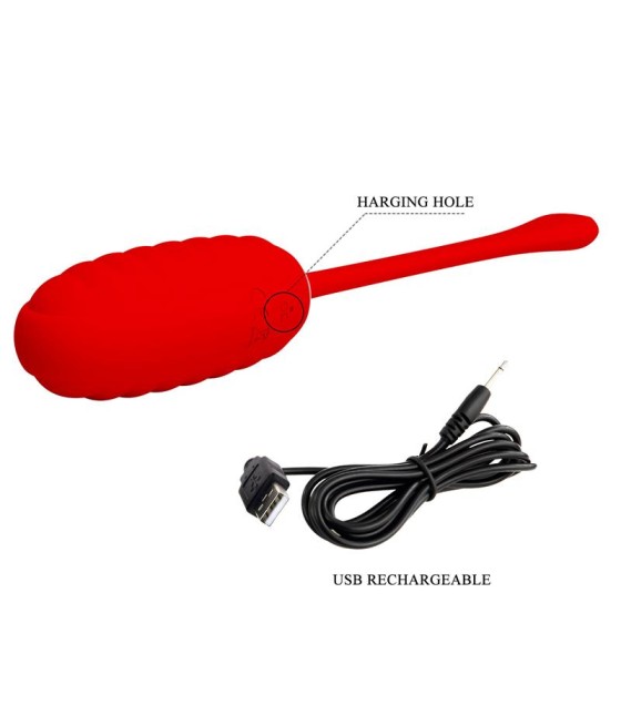 Kirk Huevo Vibrador Rojo