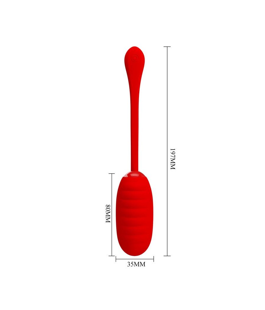 Kirk Huevo Vibrador Rojo