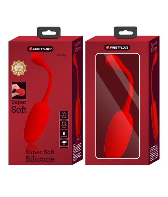 Knucker Huevo Vibrador Rojo