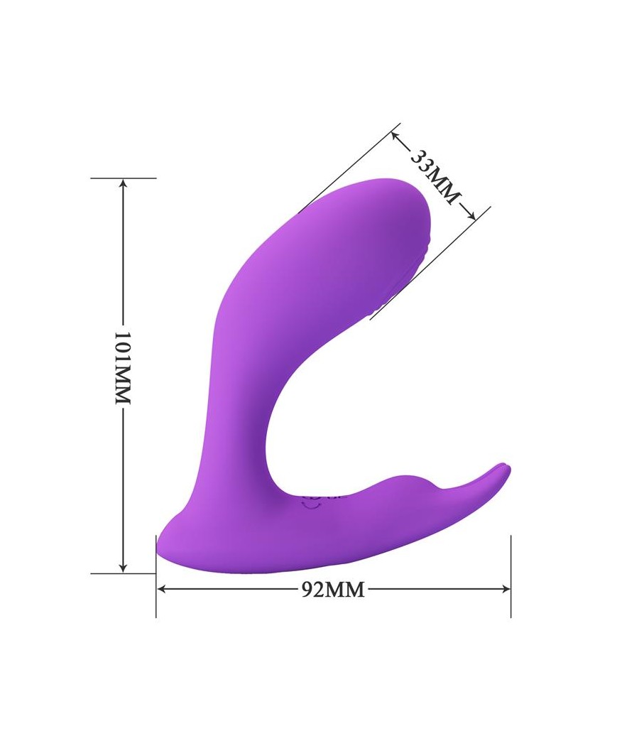 Idabelle Estimulador con Vibracion y Pulsacion Control Remoto