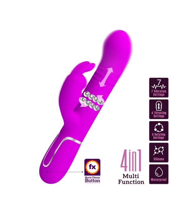 Coale Vibrador con Bolas Rotatorias y Up and Down USB