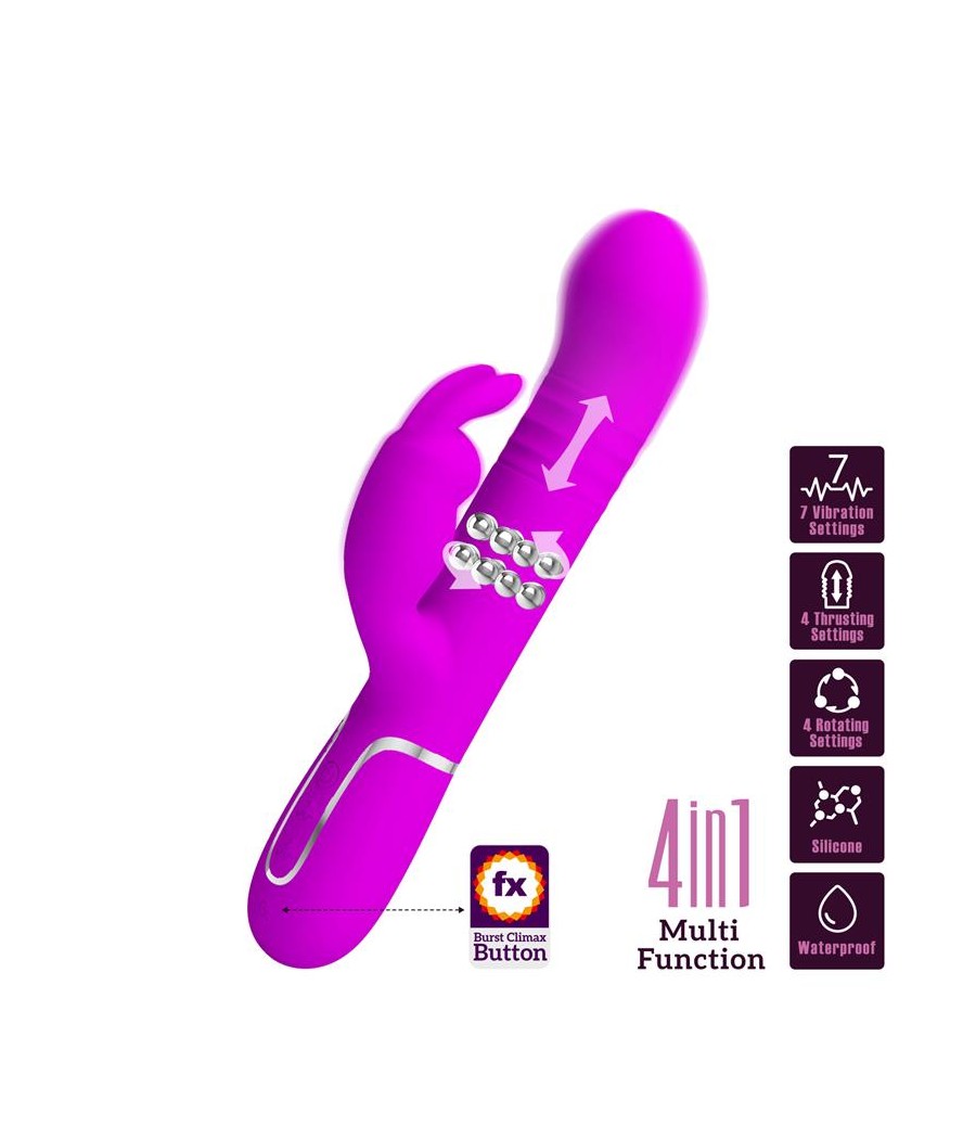 Coale Vibrador con Bolas Rotatorias y Up and Down USB