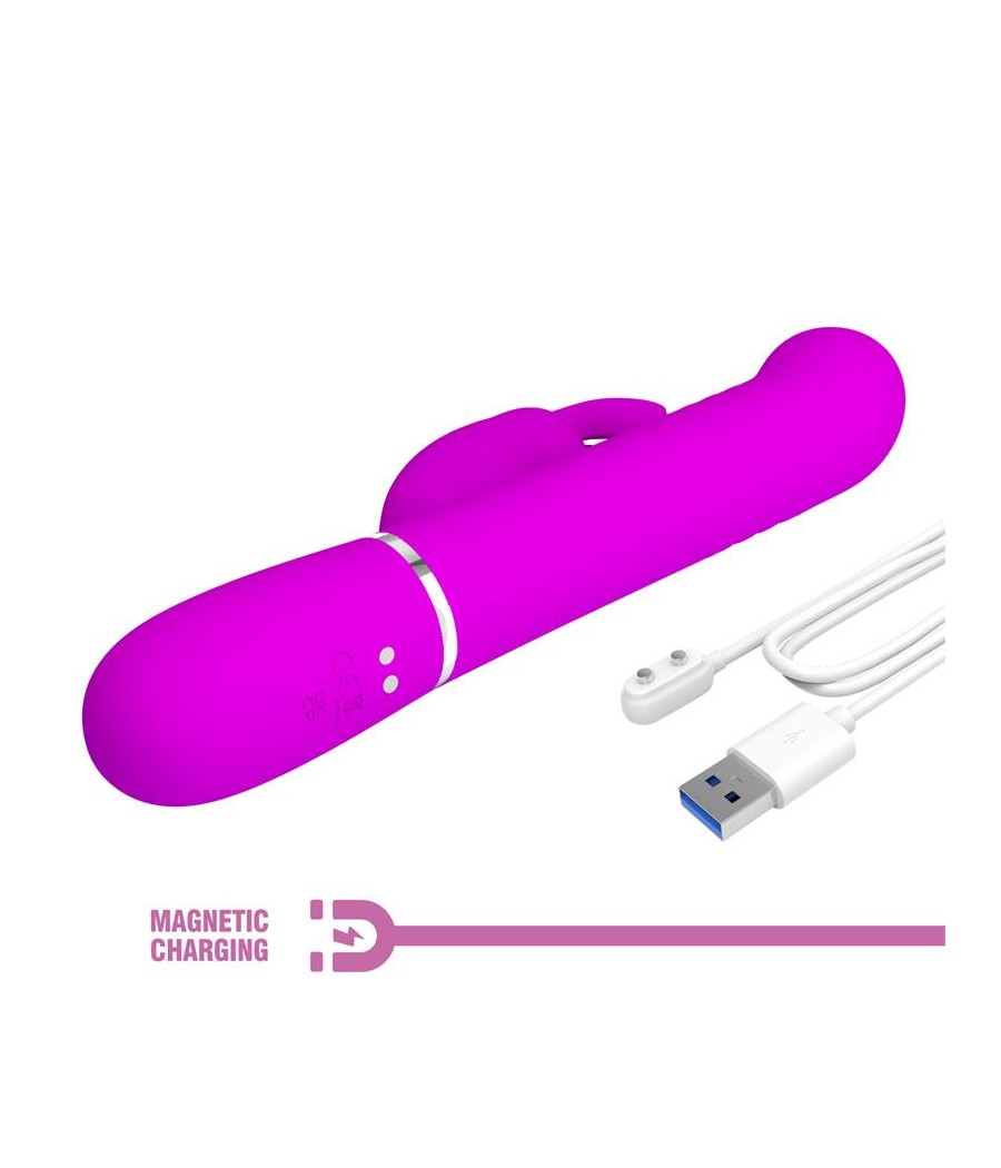 Coale Vibrador con Bolas Rotatorias y Up and Down USB