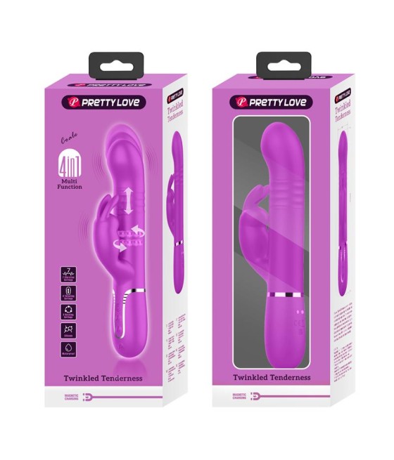 Coale Vibrador con Bolas Rotatorias y Up and Down USB