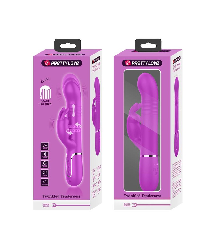 Coale Vibrador con Bolas Rotatorias y Up and Down USB