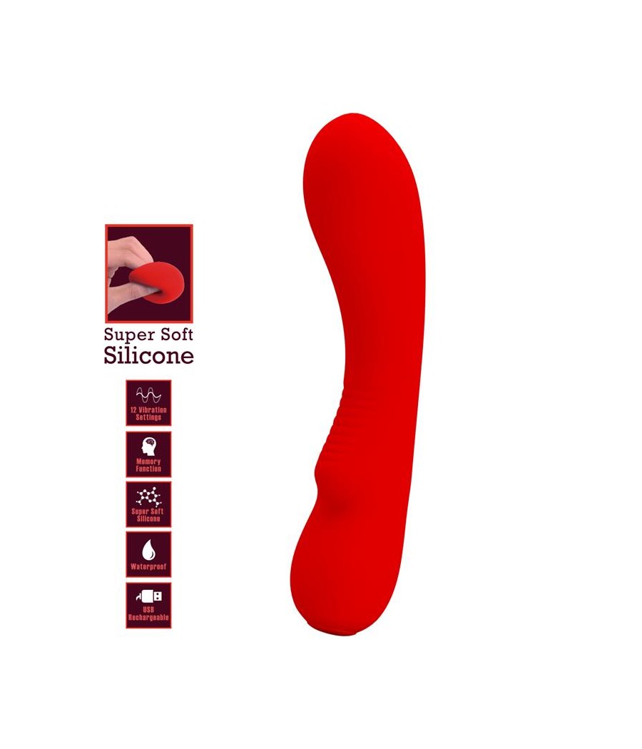 Prescott Vibrasor USB Silicona Rojo