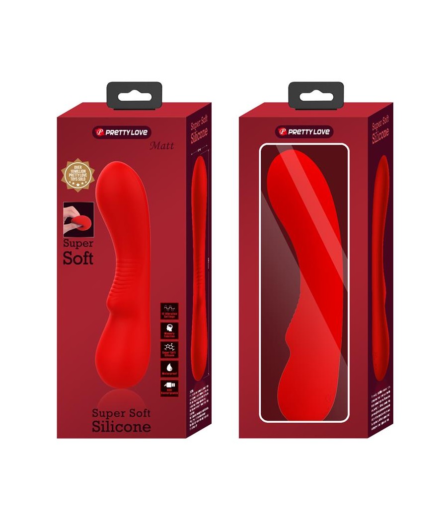 Prescott Vibrasor USB Silicona Rojo