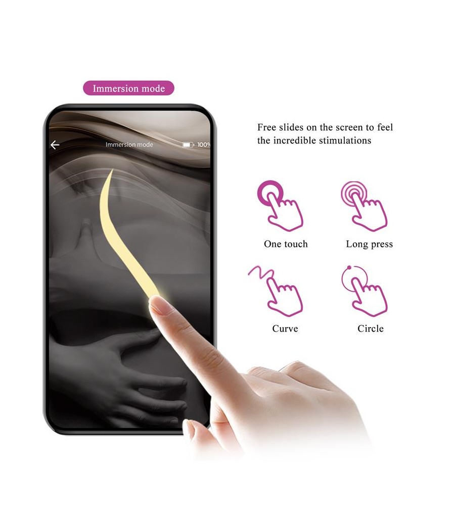 Nymph Huevo Vibrador con APP