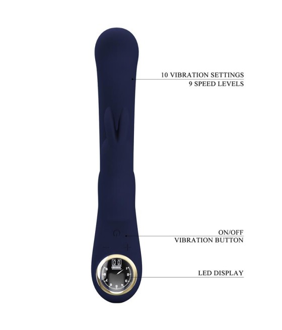 Lamar Vibrador Punto G Azul Oscuro